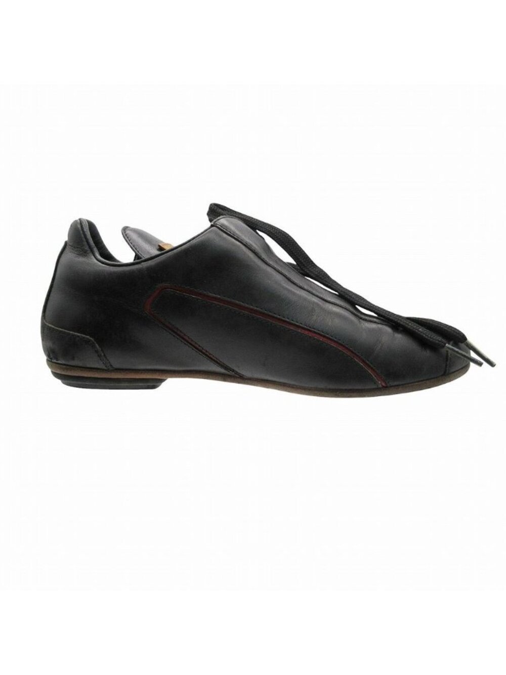 Louis Vuitton Black Leather Sneakers Shoes 35 - Picture 2 of 10